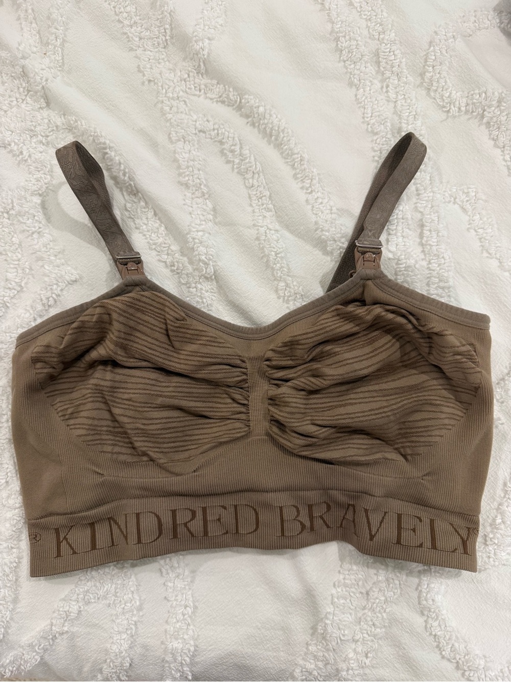 Kindred Bravely Brown Seamless Pumping & Nursing Bralette